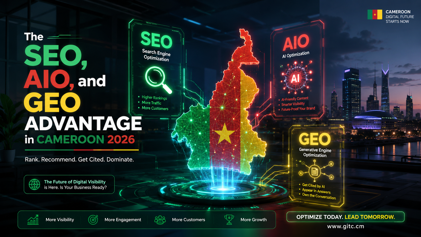 SEO, AIO & GEO in Cameroon 2026: The Advantage for Big and Small Businesses | Georges Godwe