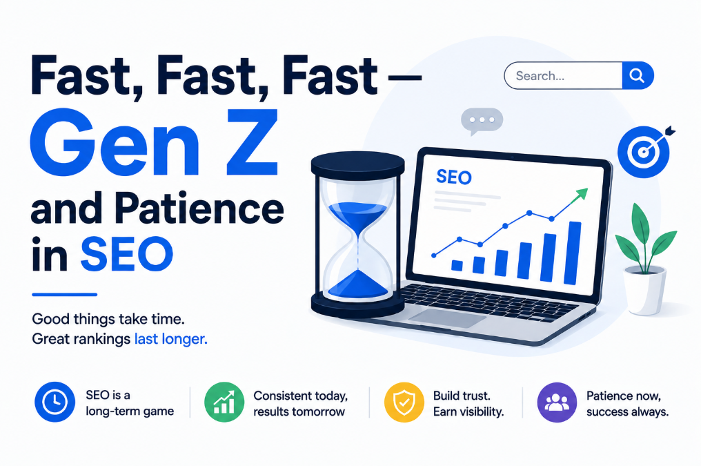 Fast, Fast, Fast — Gen Z and Patience in SEO by  Georges Godwe