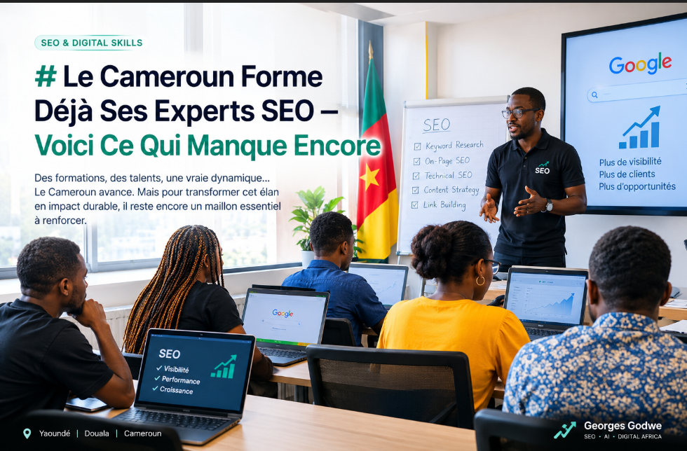 Le Cameroun Forme Ses Experts SEO - AIO - GEO | Georges Godwe